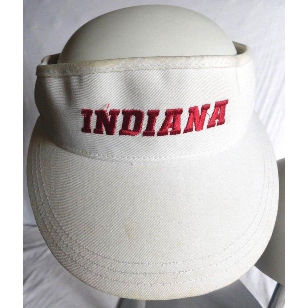 Indiana Hoosiers NCAA Women's adidas Adjustable Strap Wide Bill Sun Visor Hat